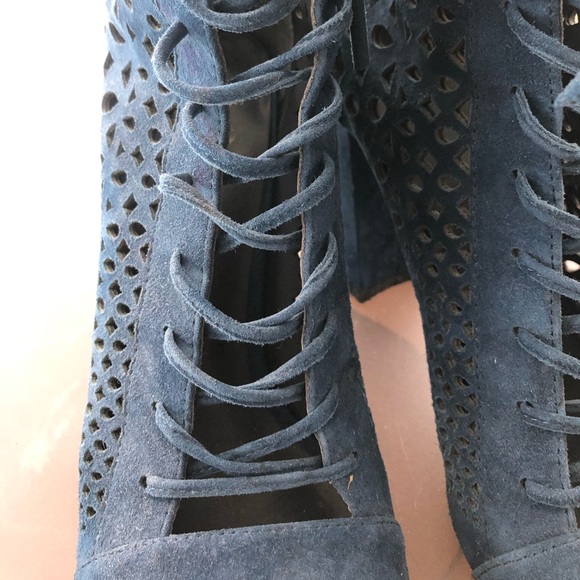 Marciano navy open toe booties - Picture 4 of 4